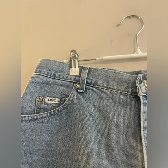 Lee Original Medium Wash Jean Denim Shorts - Picture 2 of 5